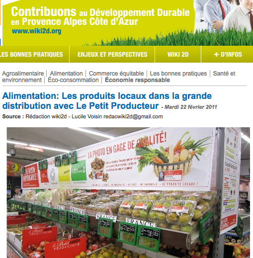 Alimentation : les produits locaux dans la grande distribution avec Le Petit Producteur