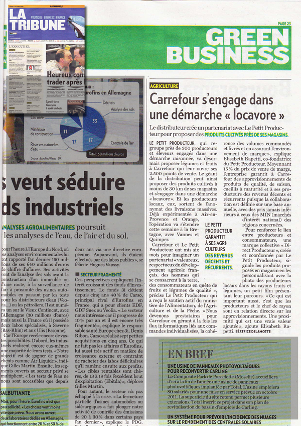 Carrefour s'engage dans une démarche locavore avec Le Petit Producteur