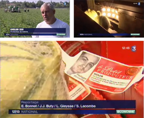 21 juillet 2009 - Le melon 100% garanti Le Petit Producteur® au 12/13 National de France 3
