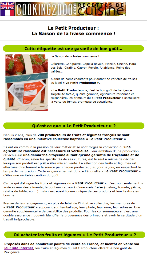 Le Petit Producteur : la saison de la fraise commence !