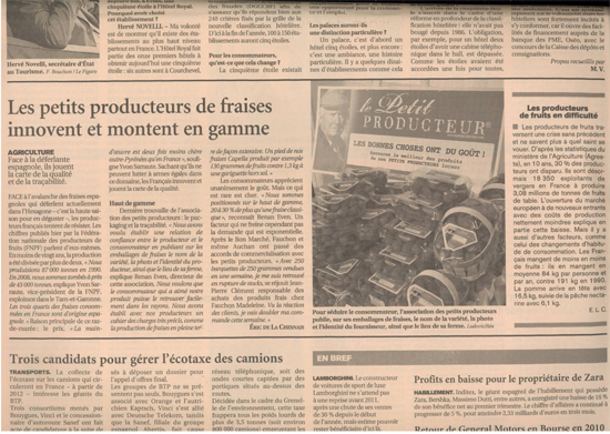 Le Figaro économique  - 11 juin 2009