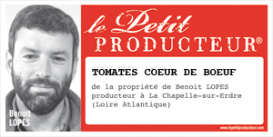 Retrouvez Benoit LOPES, producteur de tomates anciennes  à La Chapelle-sur-Erdre (Loire-Atlantique)